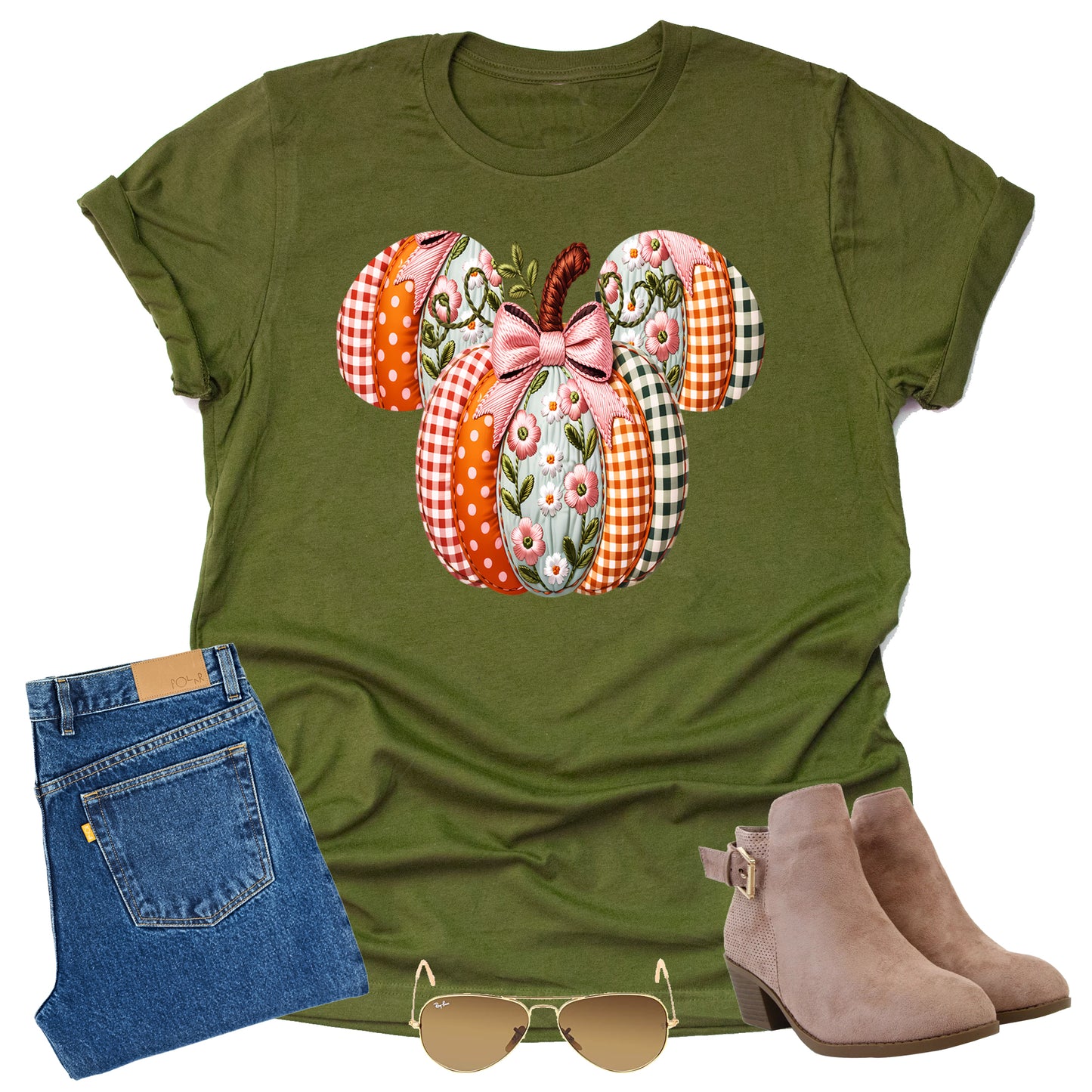 mickey-minnie-autumn-patchwork-thanksgiving-fall-harvest-printed-graphic-shirt-tee